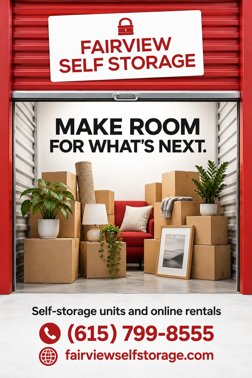 Fairview Self Storage advertisement