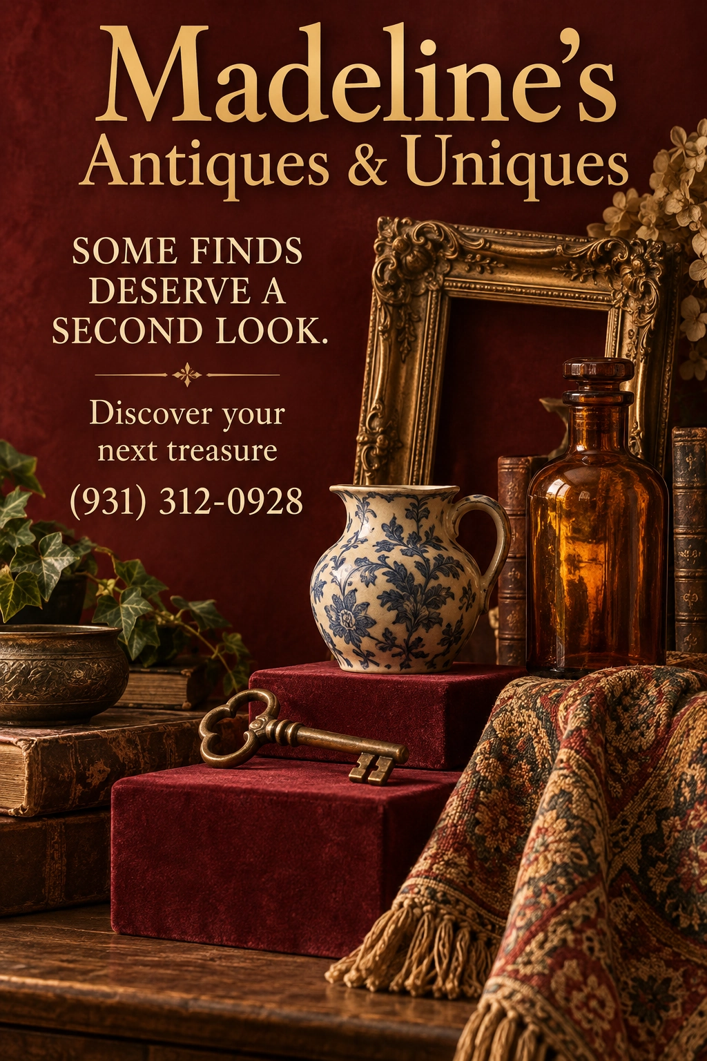 Madeline's Antiques & Uniques advertisement